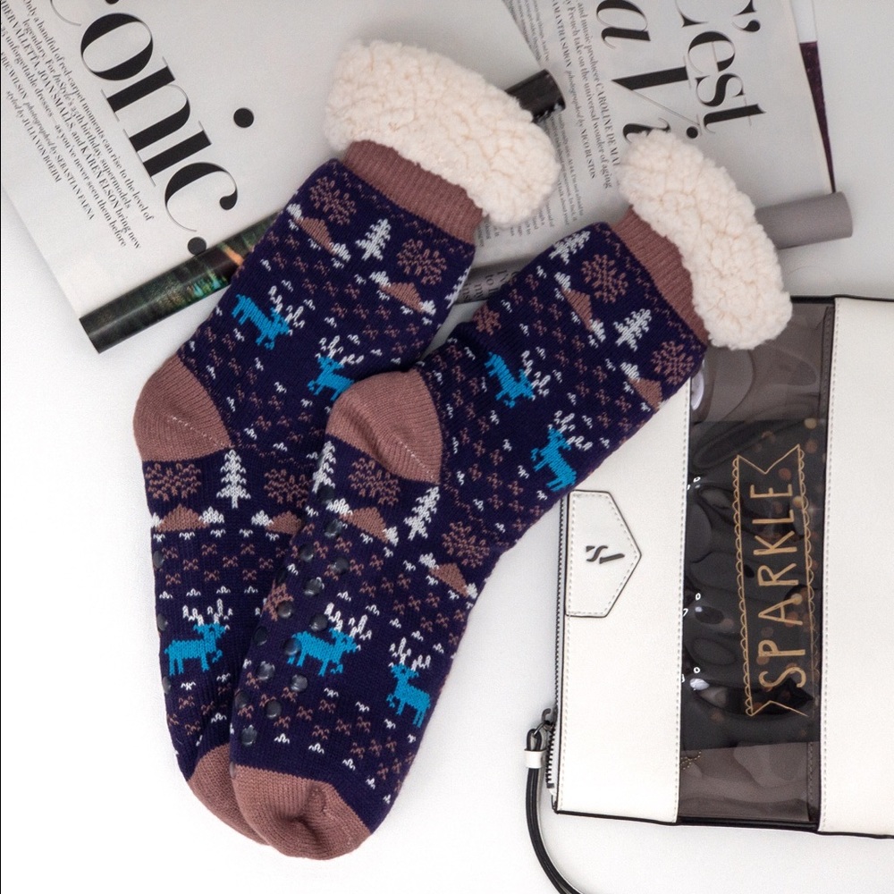 Sherpa Lined Fuzzy Socks